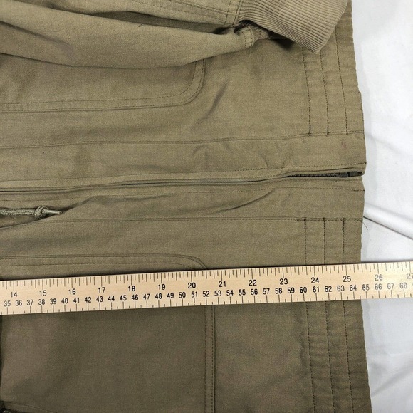 World Bird Sanctuary Jacket Full Zip Mock Neck Kahki Long Sleeve Approx Size M/L - Picture 15 of 16